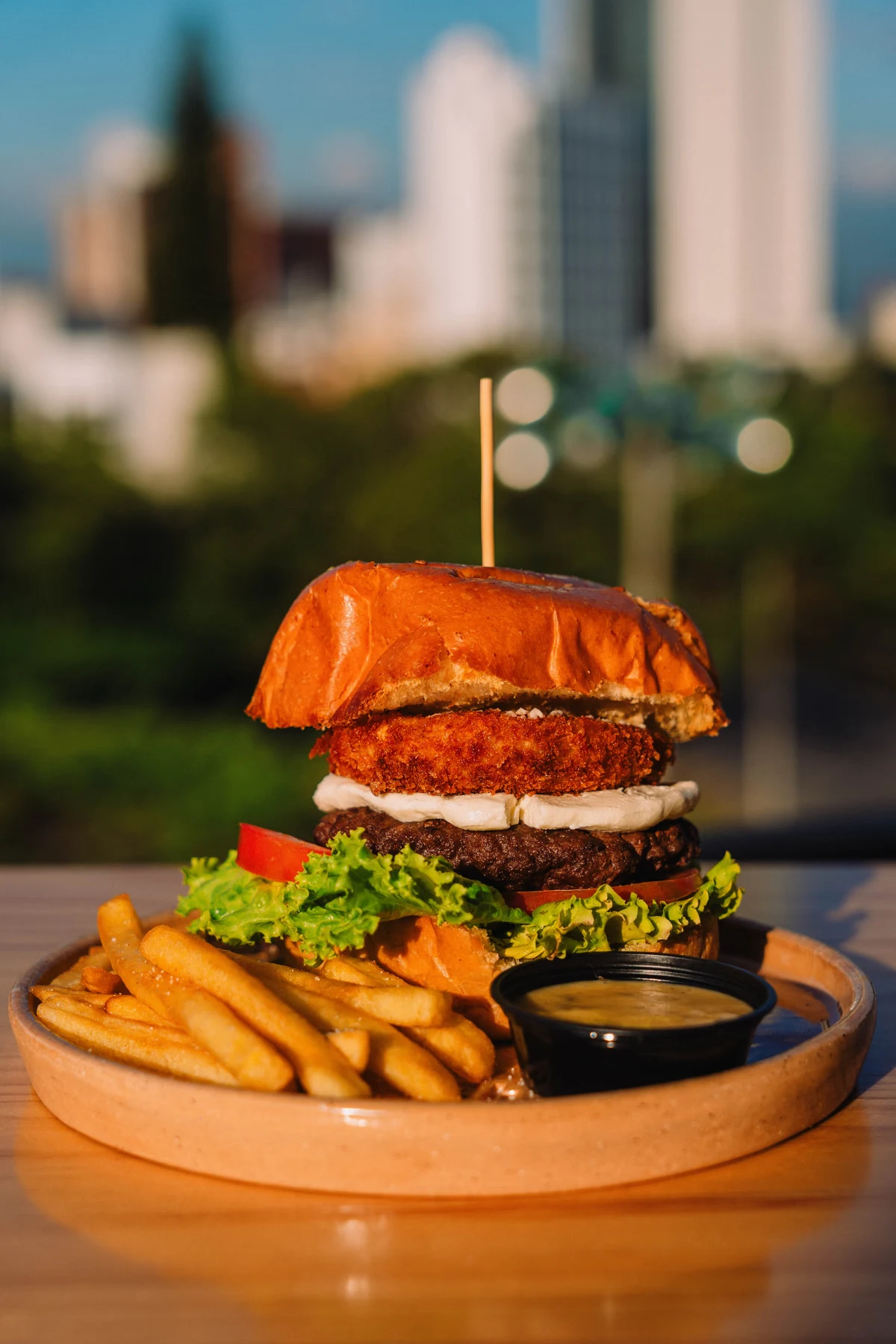 Hamburguesa Philadelphia Crispy